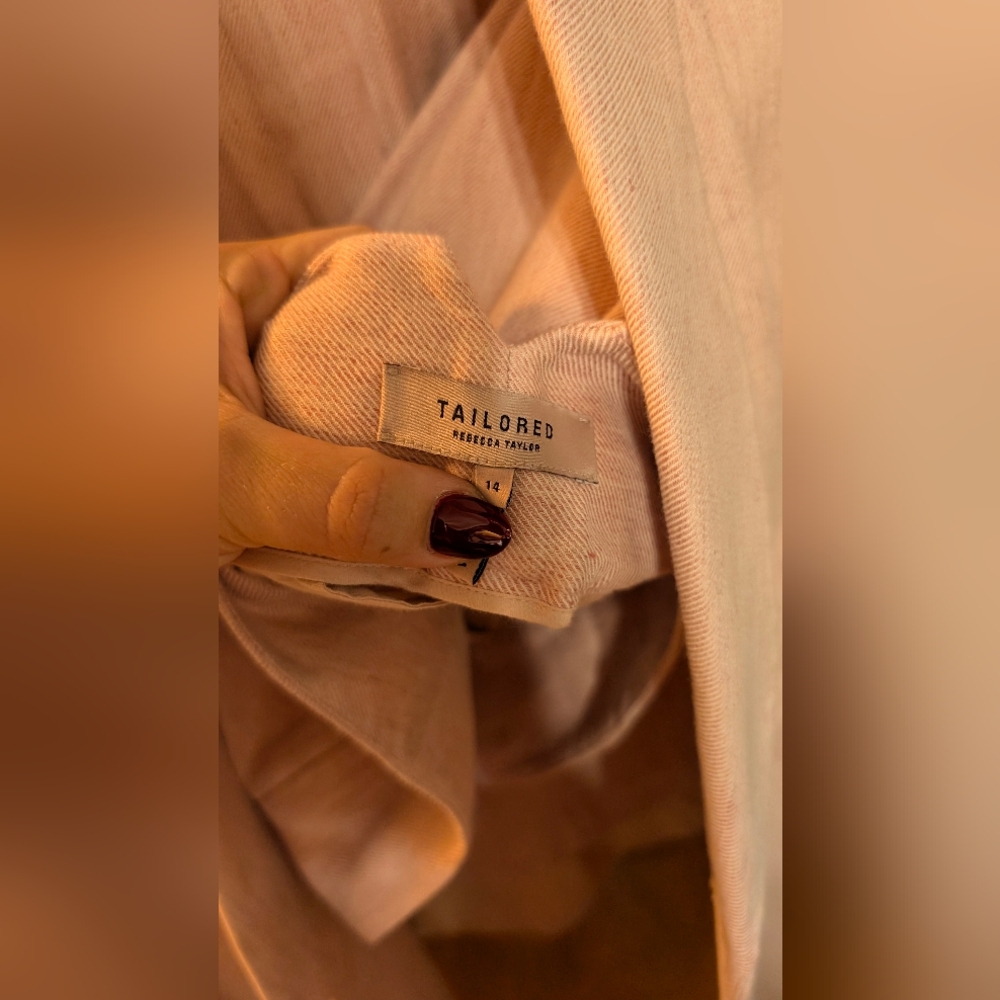 REBECCA TAYLOR SLUB SUIT PANT - Picture 6 of 8